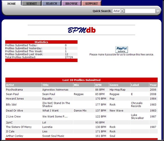 bpm database live on stage bpm database live on stage