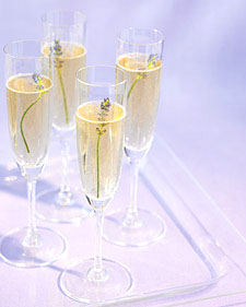Adding lavender is a simple way to make Champagne a bit more elegant and fresh.
