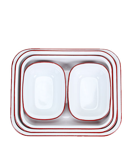 enamel baking dishes