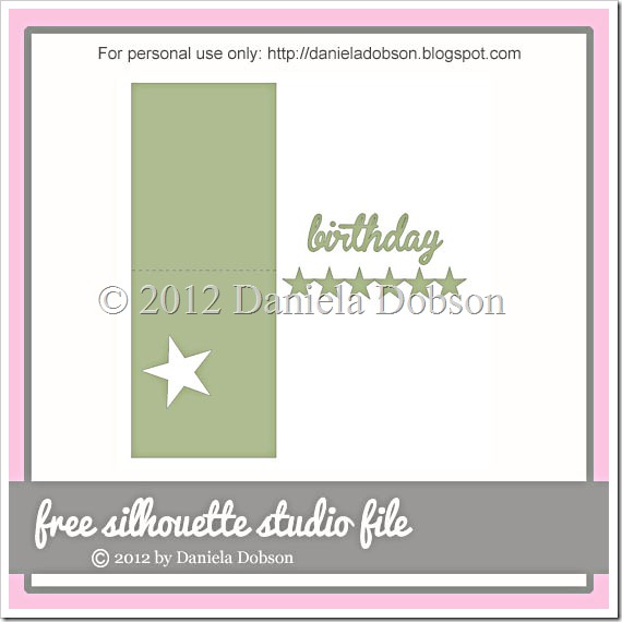 Star birthday card by Daniela Dobson