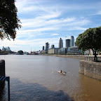 Remando en Puerto Madero