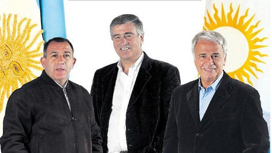 Luis Juez, Oscar Aguad y Jos&eacute; Manuel De La Sota