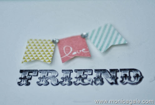Stampin'Up banner blast by Monica Gale inside
