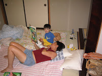 Our tatami mat room at Maria's aunt's house