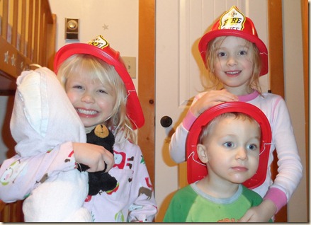 12-20 kids with fireman hats 2