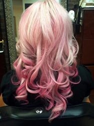 pink ombre via behindthechair pink ombre via behindthechair