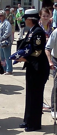The US Flag, carried to represent those Veterans who died before being able to make the trip IMG_20140503_122830.jpg