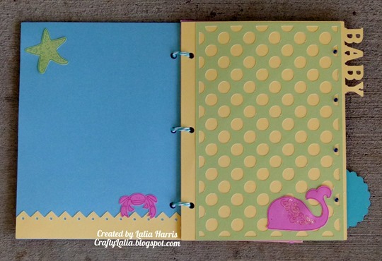Artbooking baby mini-album from CTMH by Lalia Harris