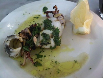 squid with salsa verde