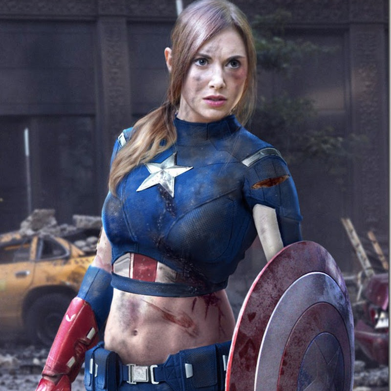 Alison Brie Makes an Excellent Captain America [Photo]
