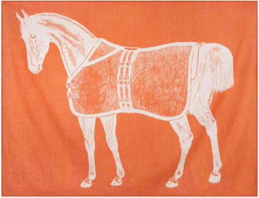 This throw would be a great stand in for a tablecloth at a derby party. (velocityartanddesign.com)