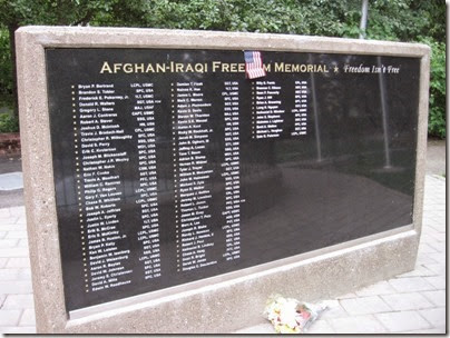 IMG_8255 Afghan-Iraqi Freedom Memorial at the Veterans' Building in Salem, Oregon on August 12, 2007