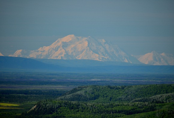 Denali from 100 miles north