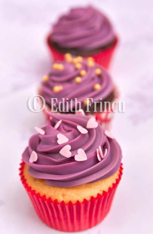 purple cupcakes