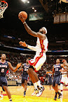 lebron james nba 120102 mia vs atl 02 King James Home and Away Nike LeBron 9 Shoes in Action