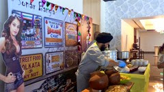Punjabi chef serving Bengali puchka!