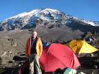 Morning Day 5 - beautiful - trail to summit is along right ridgeline.