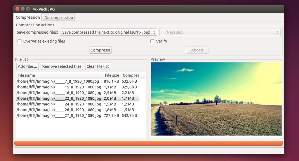 wxPackJPG in Ubuntu Linux