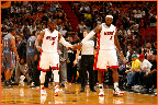 lebron james nba 120101 mia vs cha 01 King James Home and Away Nike LeBron 9 Shoes in Action