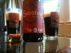 Another one from Odell. Not my favorite but worth mentioning. Saboteur Brett Barrel Brown Ale is still wood-aged but with more of a fall taste to it. You can buy this at the old corner store at Williamsfield and Higley.