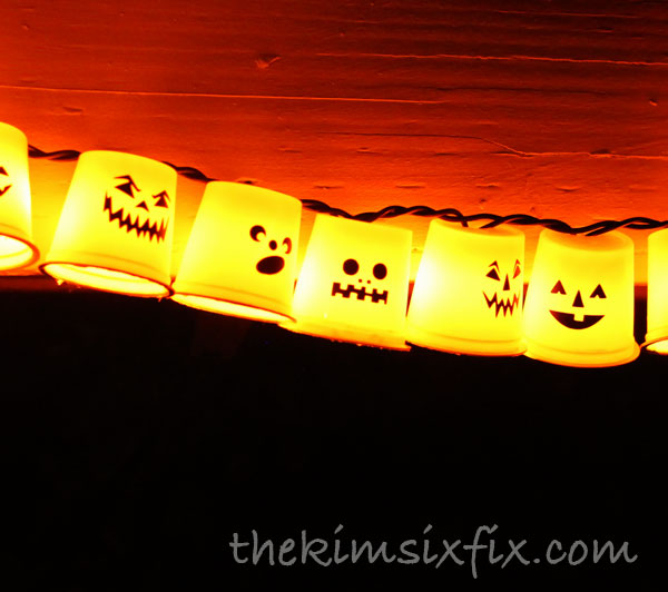 Pumpkin cup lights