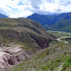 The Salinas salt mines and our first glimpse of the sacred valley.