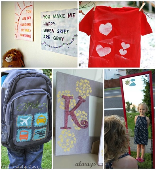 Stenciled Projects for Kids