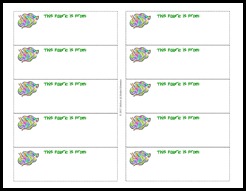 Sibling Shower Fabric Labels Sibling Shower Fabric Labels