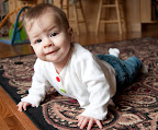 Another picture of her, except she's resting between crawls.  It's busy stuff, y'know.