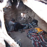 Rangement du campement au petit matin