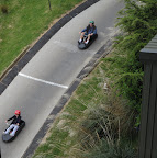 People on the luge track