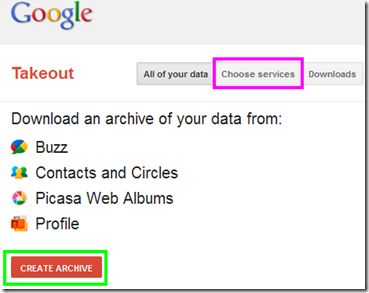 Google Takeout