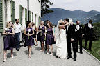 The bridesmaids carried calla lilies that matched Chelsea's bouquet. Here, Chelsea and Jonathan share a kiss.