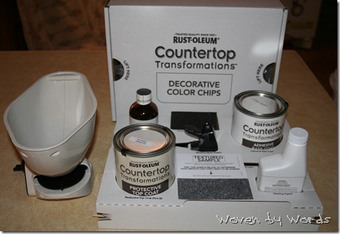 Woven by Words: Rust-oleum Countertop Transformations: Kitchen Remodel