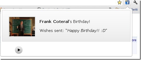 Automatic Facebook Birthday Wishing Extension Chrome