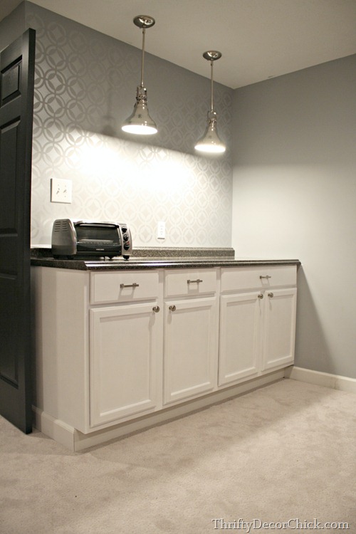 Finished Basement Kitchenette From Thrifty Decor Chick