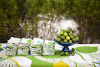 Patterned linens added bold color and texture to the lunch's beachside buffet spread of plantain chips and dips, ceviches, salads, and tacos. Patterned linens added bold color and texture to the lunch's beachside buffet spread of plantain chips and dips, ceviches, salads, and tacos.