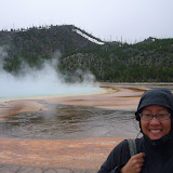 Yellowstone's Grand Prismatic Spring...pity it was raining