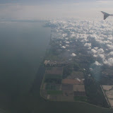Het mooie Nederland van boven gezien. Hier vliegen we over Flevoland.