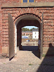 Hallway with open doors