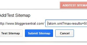 Submitting Blogger sitemap via Google Webmaster Tools
