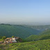 Herder's camp in the foothills of the Uzgen Range, looking out over the Ferghana Valley, Kyrgyzstan.