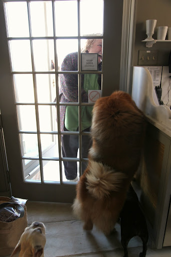 At last!  Karen! Come in!  Let me be a gentleman and get the door for you!