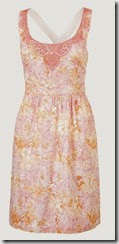 Fat Face Peach Stencil Leaves Summer Dress Fat Face Peach Stencil Leaves Summer Dress