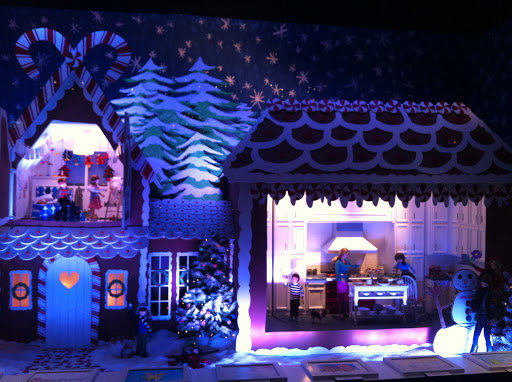 And another, this one shows the family in the kitchen baking and kids in their room getting ready for the upcoming holiday.