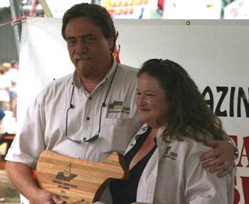 Kevin and Clara Bevington of HomeBBQ.com-1st place Brisket at Amazin' Blazin' 2006 Lebanon, Tn contest.