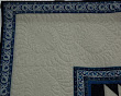 Detail of the freehand corner quilting on Willow Star