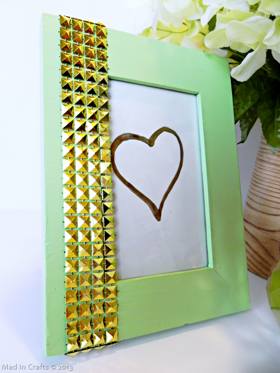 Mint and Gold Frame