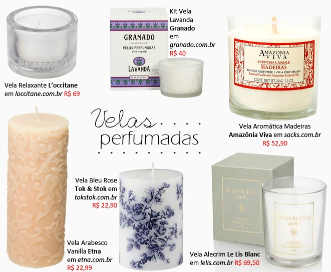 aromas para casa Velas perfumadas