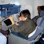 Dans l'avion